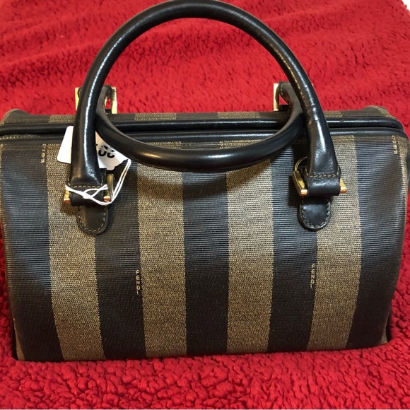 FENDI AUTHENTIC PEQUIN BOSTON BAG. EUC. - Picture 2 of 12